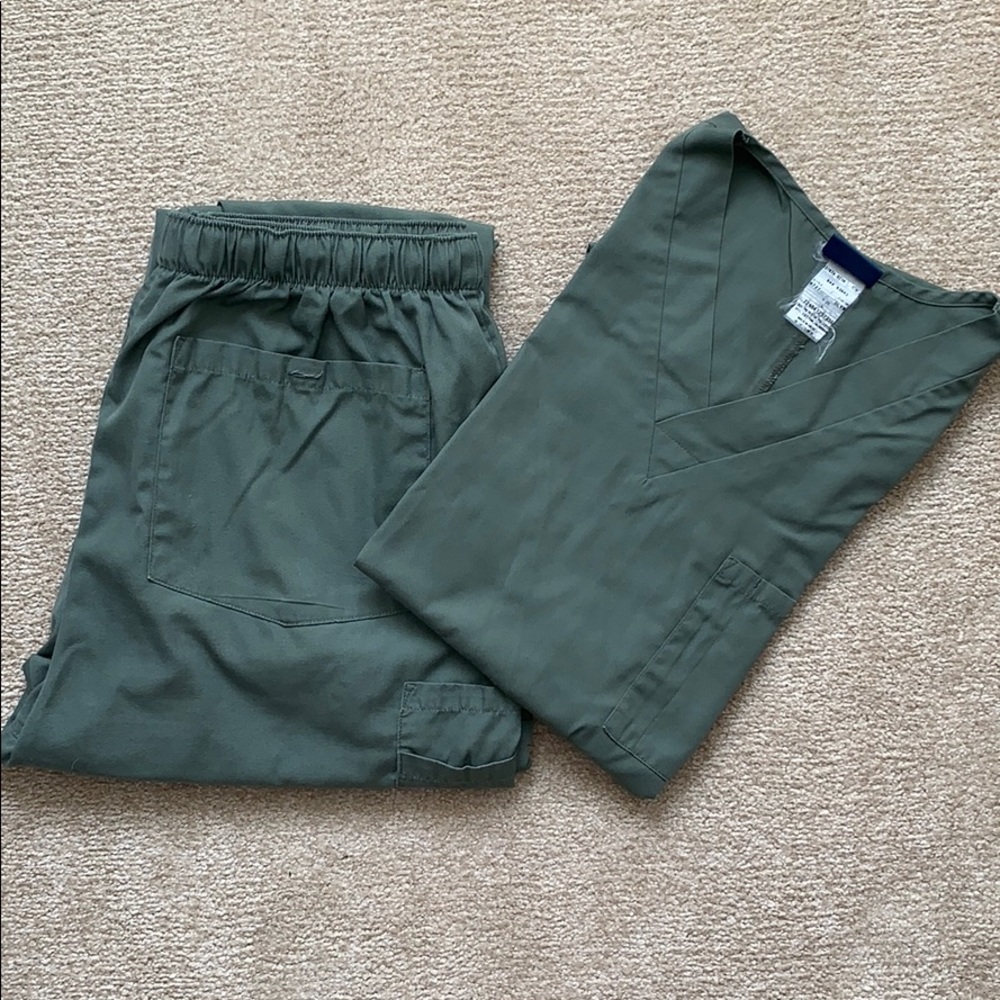 Cherokee olive green scrubs